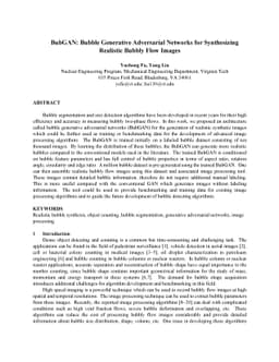 BubGAN: Bubble Generative Adversarial Networks for Synthesizing
  Realistic Bubbly Flow Images