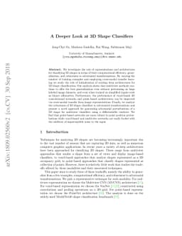 A Deeper Look at 3D Shape Classifiers