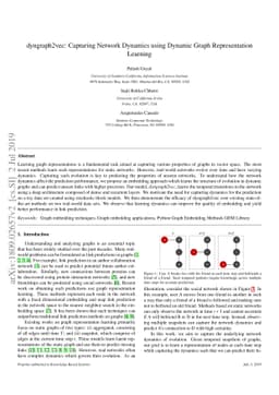 dyngraph2vec: Capturing Network Dynamics using Dynamic Graph
  Representation Learning