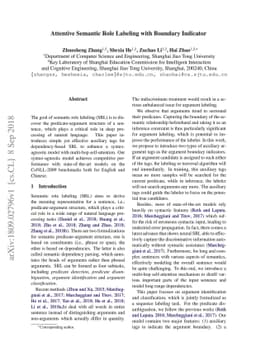 Attentive Semantic Role Labeling with Boundary Indicator