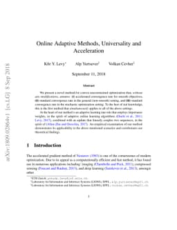 Online Adaptive Methods, Universality and Acceleration