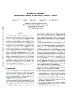 Tracking by Animation: Unsupervised Learning of Multi-Object Attentive
  Trackers