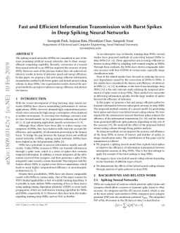 Fast and Efficient Information Transmission with Burst Spikes in Deep
  Spiking Neural Networks