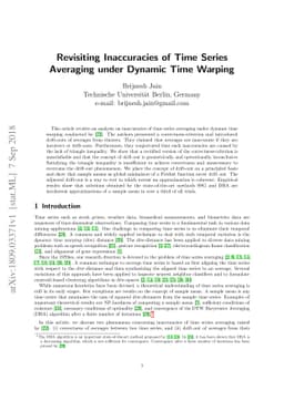 Revisiting Inaccuracies of Time Series Averaging under Dynamic Time
  Warping