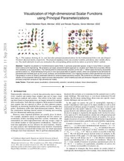 Visualization of High-dimensional Scalar Functions Using Principal
  Parameterizations
