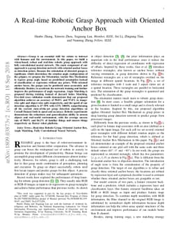 A Real-time Robotic Grasp Approach with Oriented Anchor Box