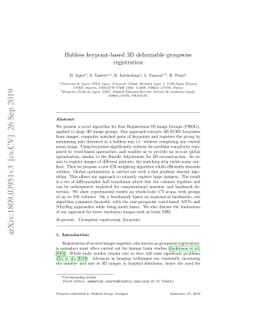Hubless keypoint-based 3D deformable groupwise registration