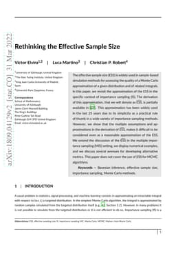 Rethinking the Effective Sample Size