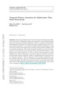 Temporal Pattern Attention for Multivariate Time Series Forecasting