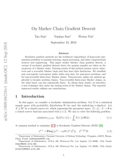 On Markov Chain Gradient Descent