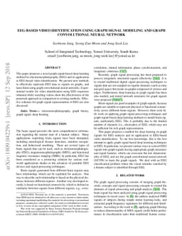 EEG-based video identification using graph signal modeling and graph
  convolutional neural network