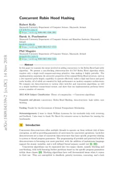 Concurrent Robin Hood Hashing