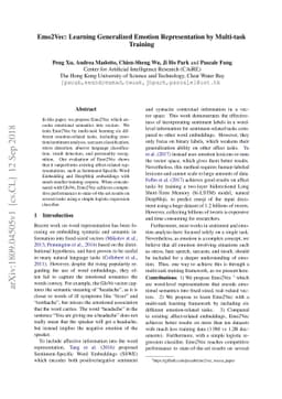 Emo2Vec: Learning Generalized Emotion Representation by Multi-task
  Training
