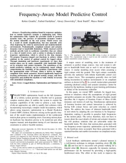 Frequency-Aware Model Predictive Control