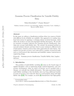 Gaussian Process Classification for Variable Fidelity Data
