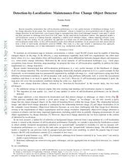 Detection-by-Localization: Maintenance-Free Change Object Detector