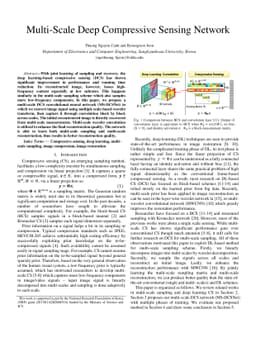 Multi-Scale Deep Compressive Sensing Network