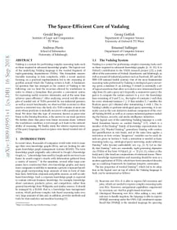 The Space-Efficient Core of Vadalog
