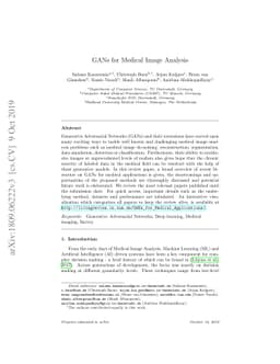 GANs for Medical Image Analysis