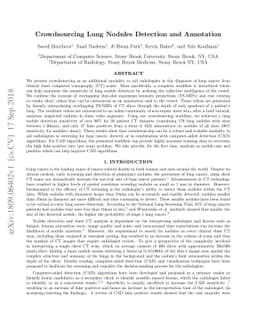 Crowdsourcing Lung Nodules Detection and Annotation