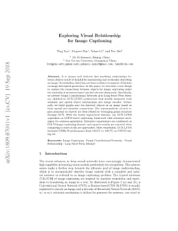 Exploring Visual Relationship for Image Captioning