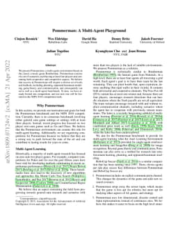 Pommerman: A Multi-Agent Playground