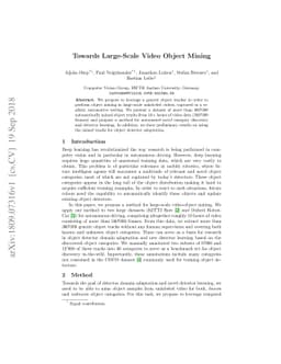 Towards Large-Scale Video Video Object Mining