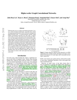 Higher-order Graph Convolutional Networks