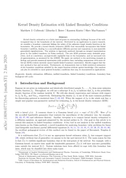 Kernel Density Estimation with Linked Boundary Conditions