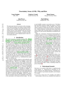 Uncertainty Aware AI ML: Why and How
