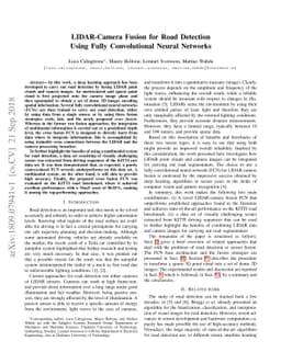 LIDAR-Camera Fusion for Road Detection Using Fully Convolutional Neural
  Networks