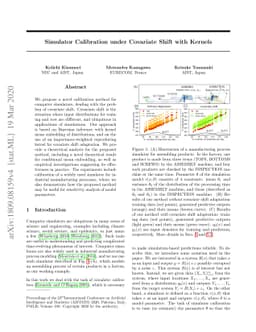 Simulator Calibration under Covariate Shift with Kernels