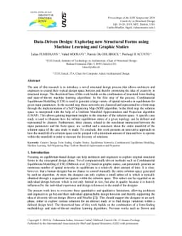 Data-Driven Design: Exploring new Structural Forms using Machine
  Learning and Graphic Statics