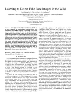 Learning to Detect Fake Face Images in the Wild