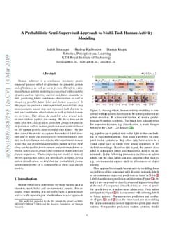 A Probabilistic Semi-Supervised Approach to Multi-Task Human Activity
  Modeling