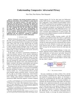 Understanding Compressive Adversarial Privacy
