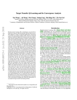 Target Transfer Q-Learning and Its Convergence Analysis