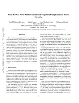 Zoom-RNN: A Novel Method for Person Recognition Using Recurrent Neural
  Networks