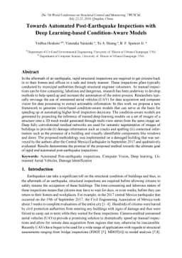 Towards Automated Post-Earthquake Inspections with Deep Learning-based
  Condition-Aware Models
