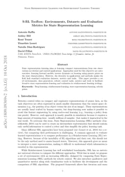 S-RL Toolbox: Environments, Datasets and Evaluation Metrics for State
  Representation Learning