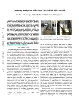 Learning Navigation Behaviors End-to-End with AutoRL