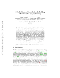 SConE: Siamese Constellation Embedding Descriptor for Image Matching
