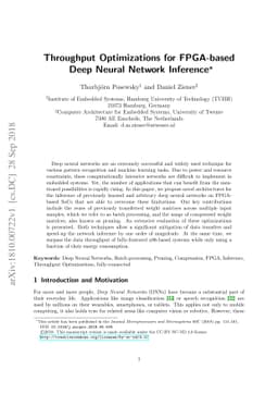 Throughput Optimizations for FPGA-based Deep Neural Network Inference