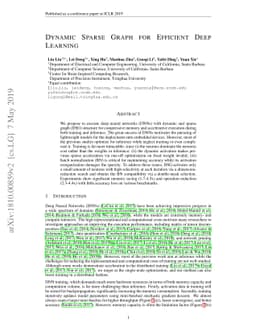 Dynamic Sparse Graph for Efficient Deep Learning