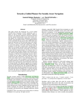 Towards a Unified Planner For Socially-Aware Navigation