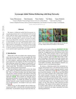Gyroscope-Aided Motion Deblurring with Deep Networks
