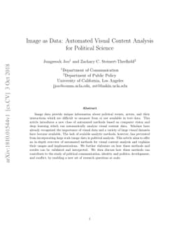 Image as Data: Automated Visual Content Analysis for Political Science