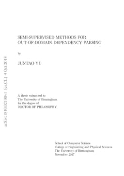 Semi-Supervised Methods for Out-of-Domain Dependency Parsing