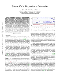 Monte Carlo Dependency Estimation