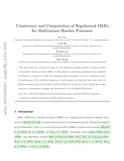 Consistency and Computation of Regularized MLEs for Multivariate Hawkes
  Processes